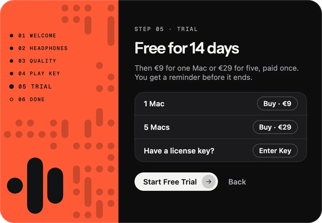 SoundPost setup: the free trial